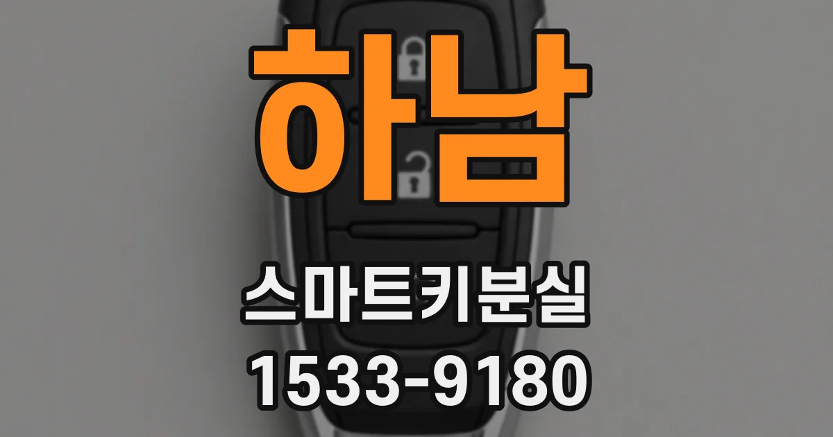 하남 스마트키분실