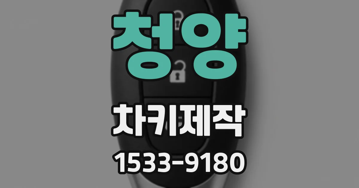 청양 차키제작