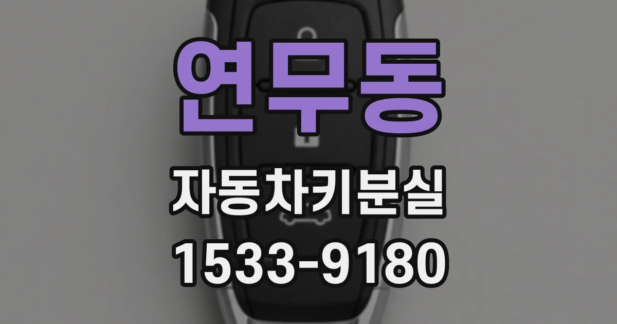 연무동 자동차키분실