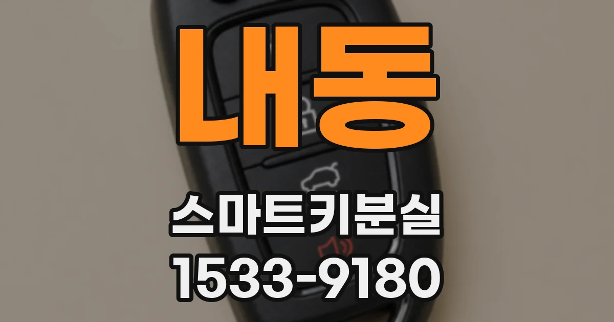 내동 스마트키분실