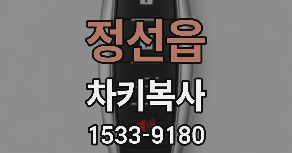 정선읍 차키복사