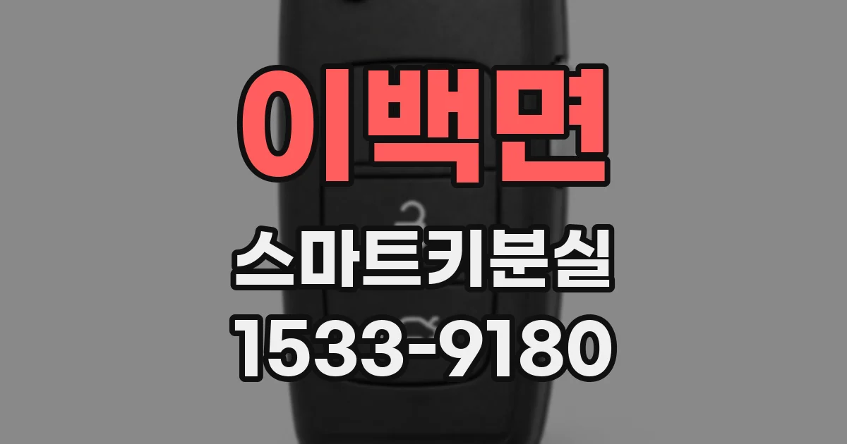이백면 스마트키분실
