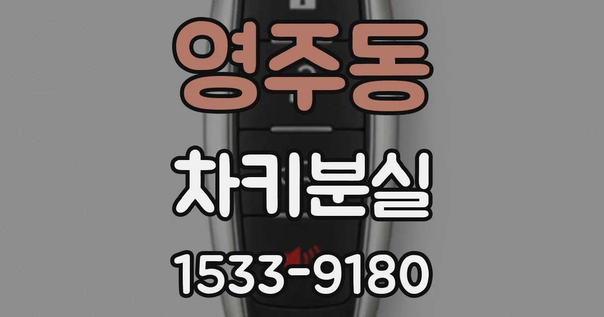 영주동 차키분실