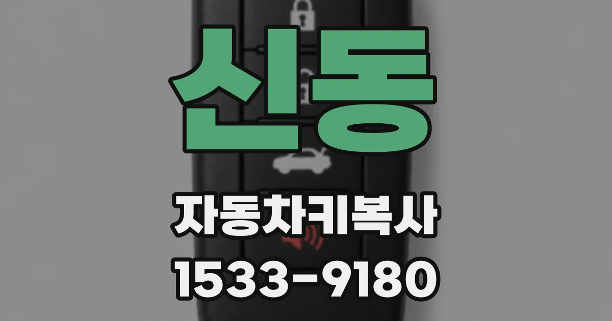 신동 자동차키복사