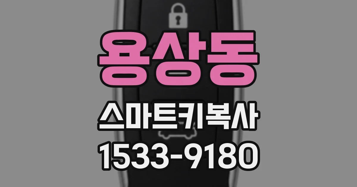용상동 스마트키복사