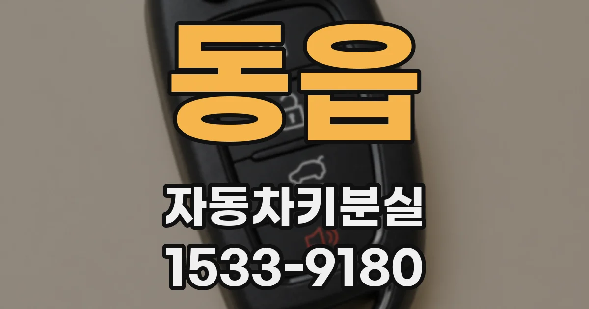 동읍 자동차키분실