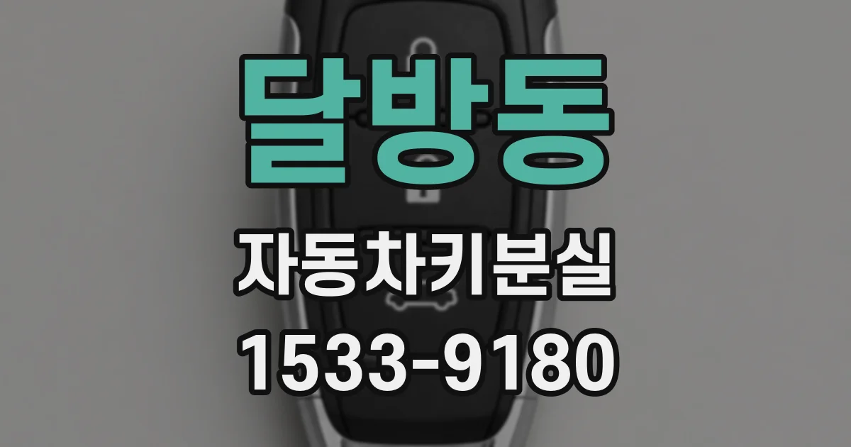 달방동 자동차키분실