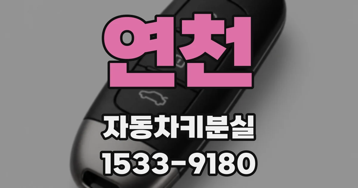 연천 자동차키분실