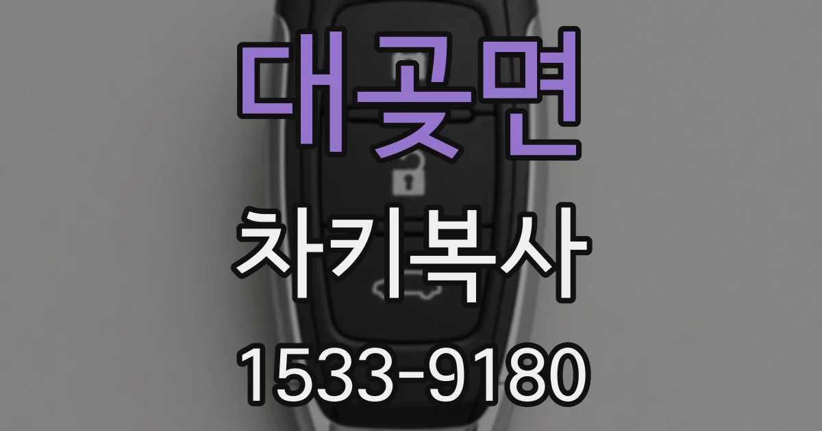 대곶면 차키복사