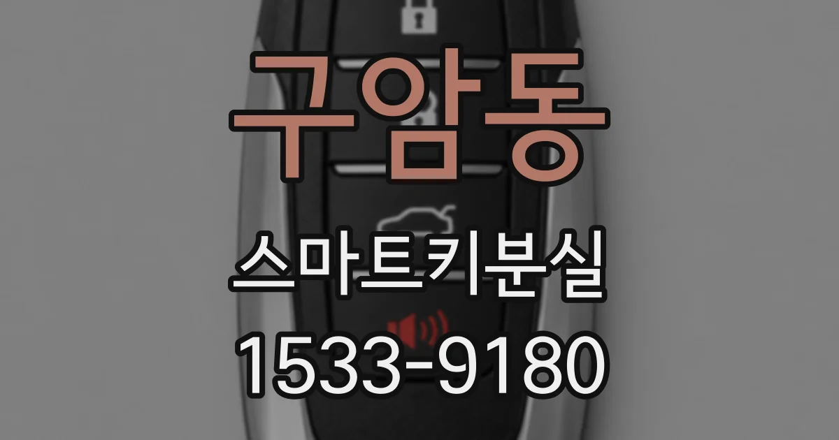 구암동 스마트키분실