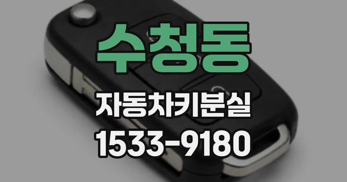 수청동 자동차키분실