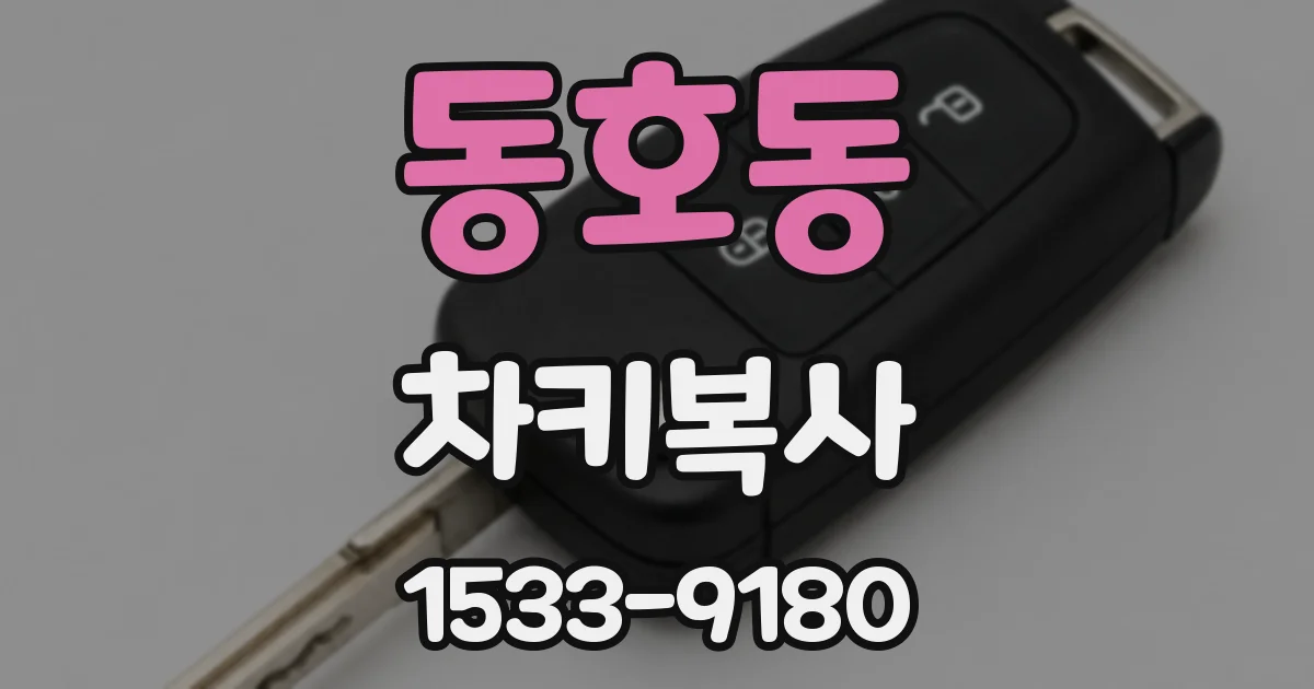 동호동 차키복사