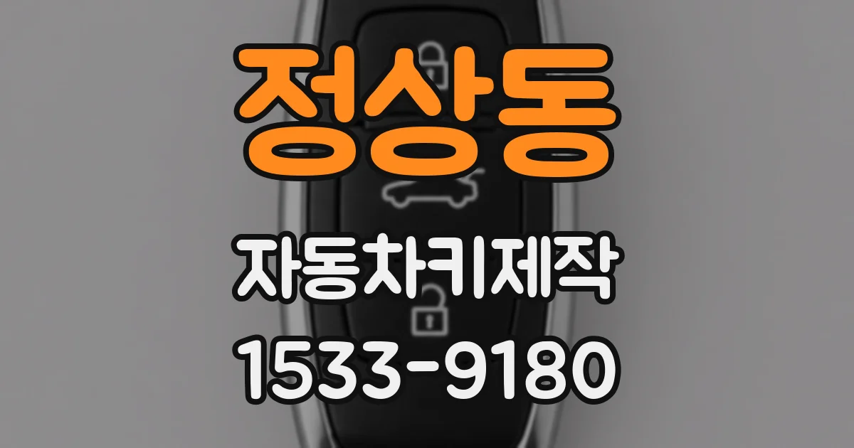 정상동 자동차키제작