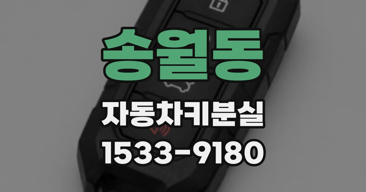 송월동 자동차키분실