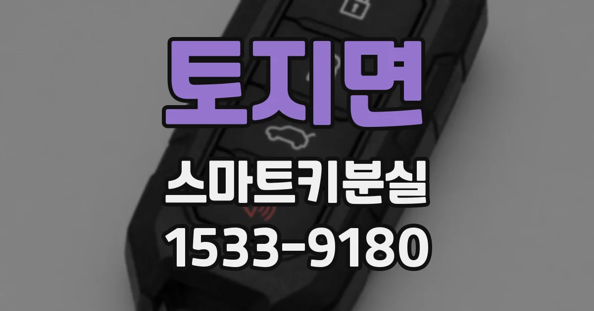 토지면 스마트키분실
