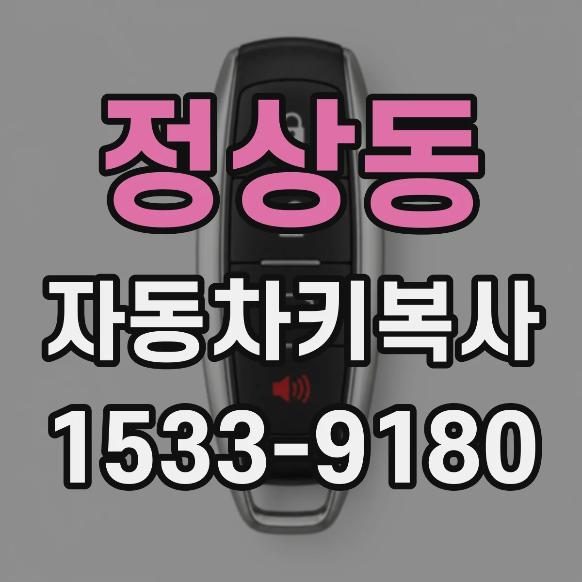 정상동 자동차키복사