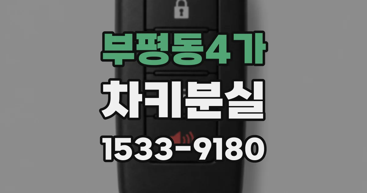 부평동4가 차키분실