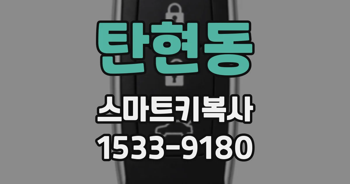 탄현동 스마트키복사