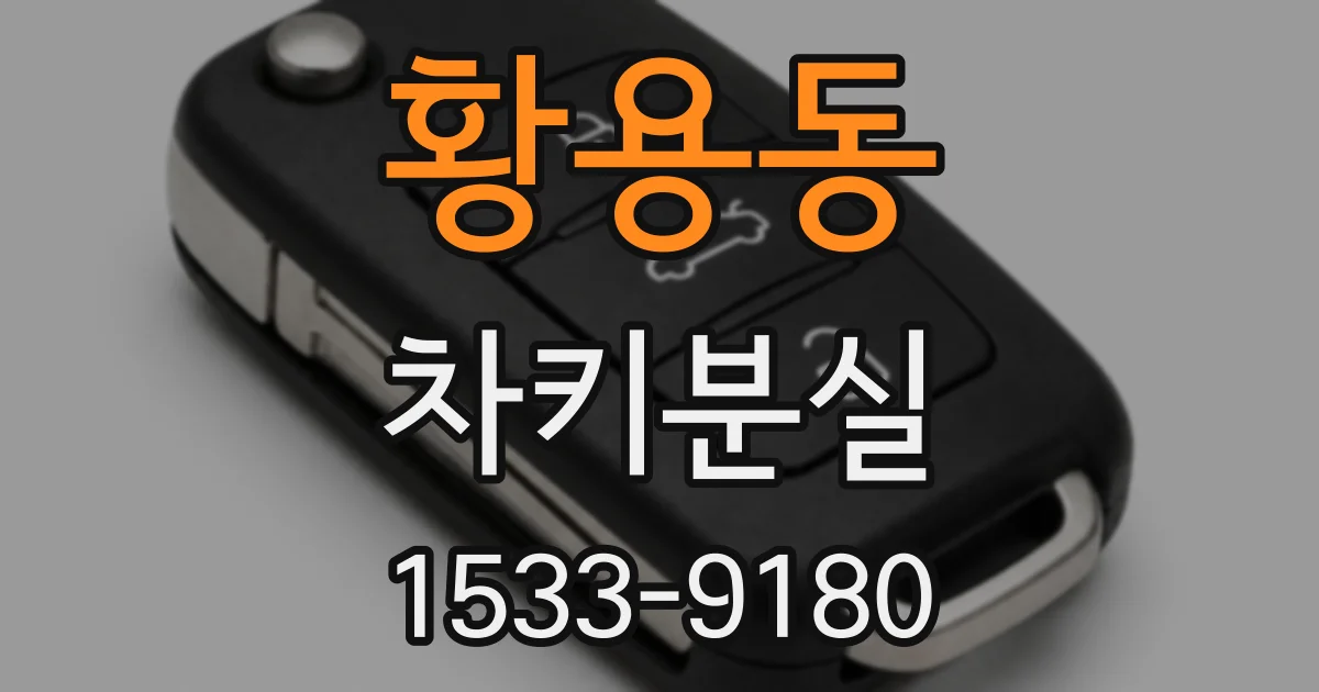 황용동 차키분실