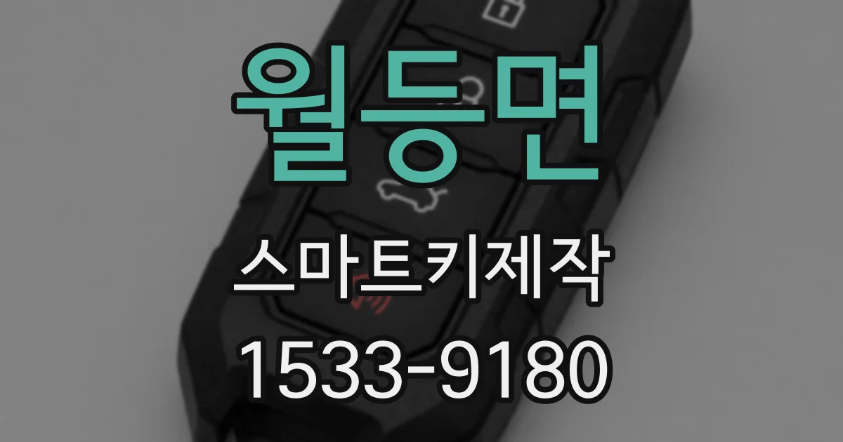 월등면 스마트키제작