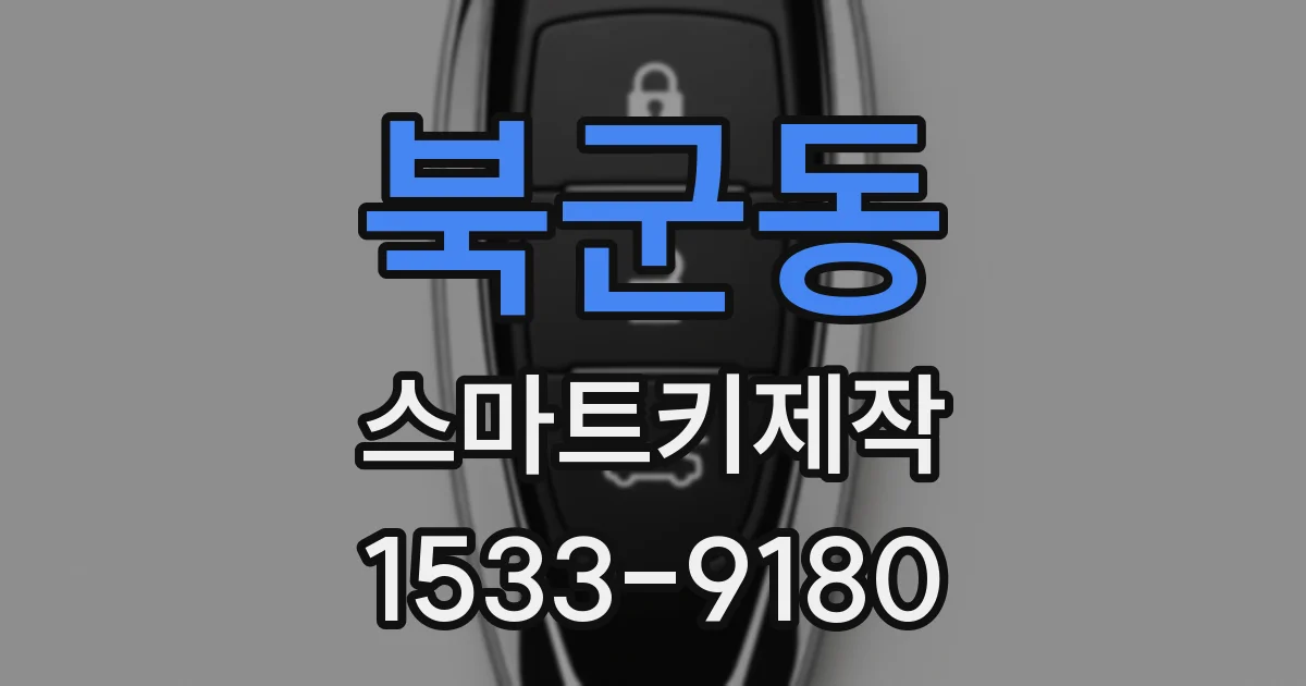 북군동 스마트키제작