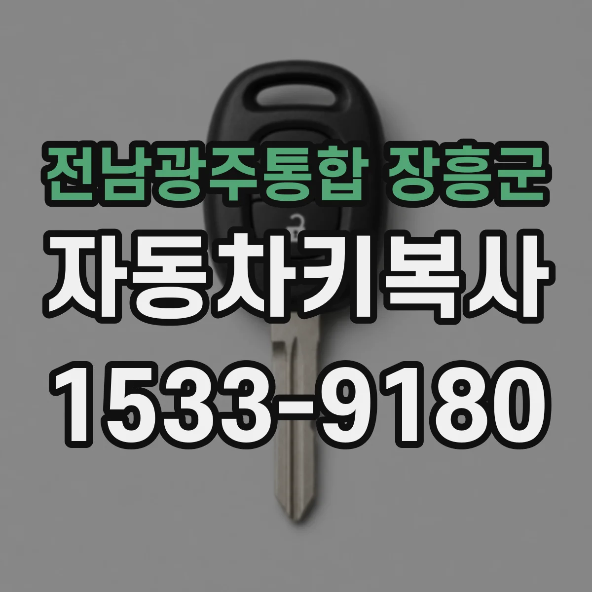 전남광주통합 장흥군 자동차키복사