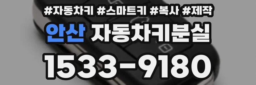 안산 자동차키분실
