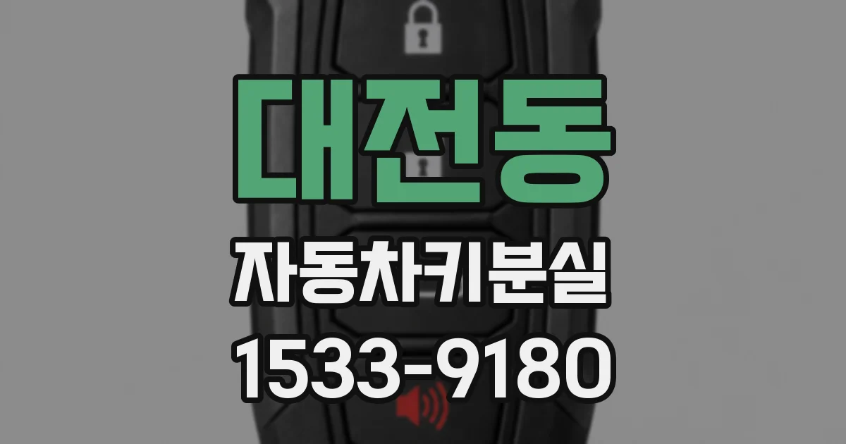 대전동 자동차키분실