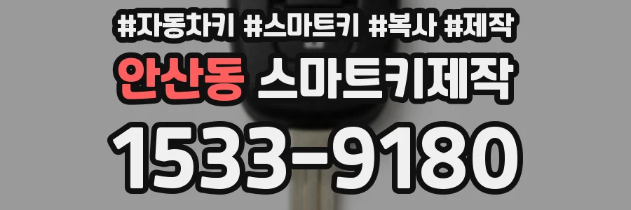 안산동 스마트키제작