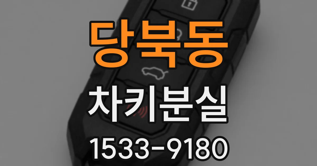 당북동 차키분실
