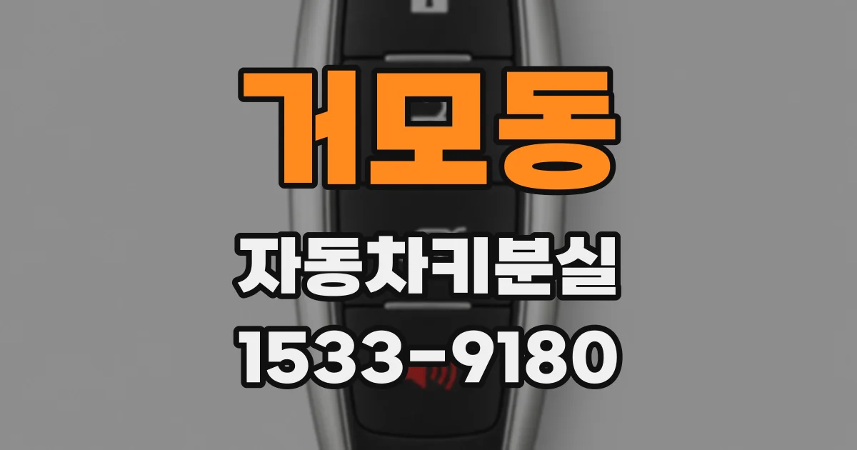 거모동 자동차키분실