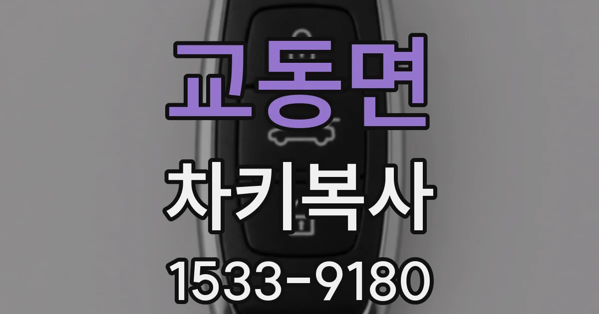 교동면 차키복사