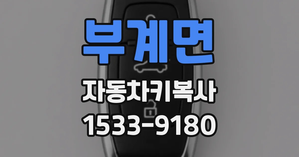 부계면 자동차키복사