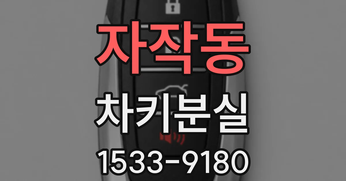자작동 차키분실