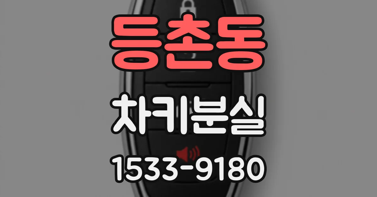 등촌동 차키분실