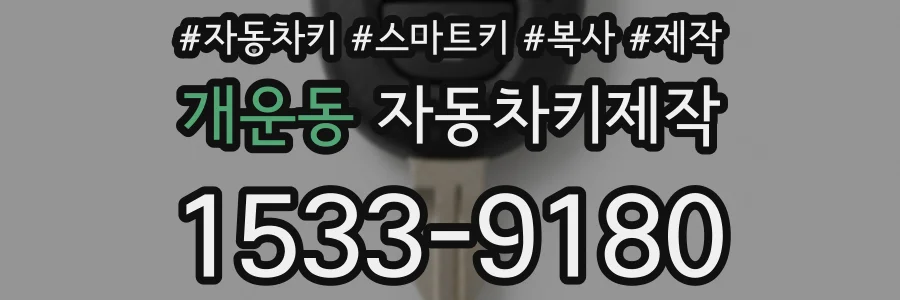 개운동 자동차키제작
