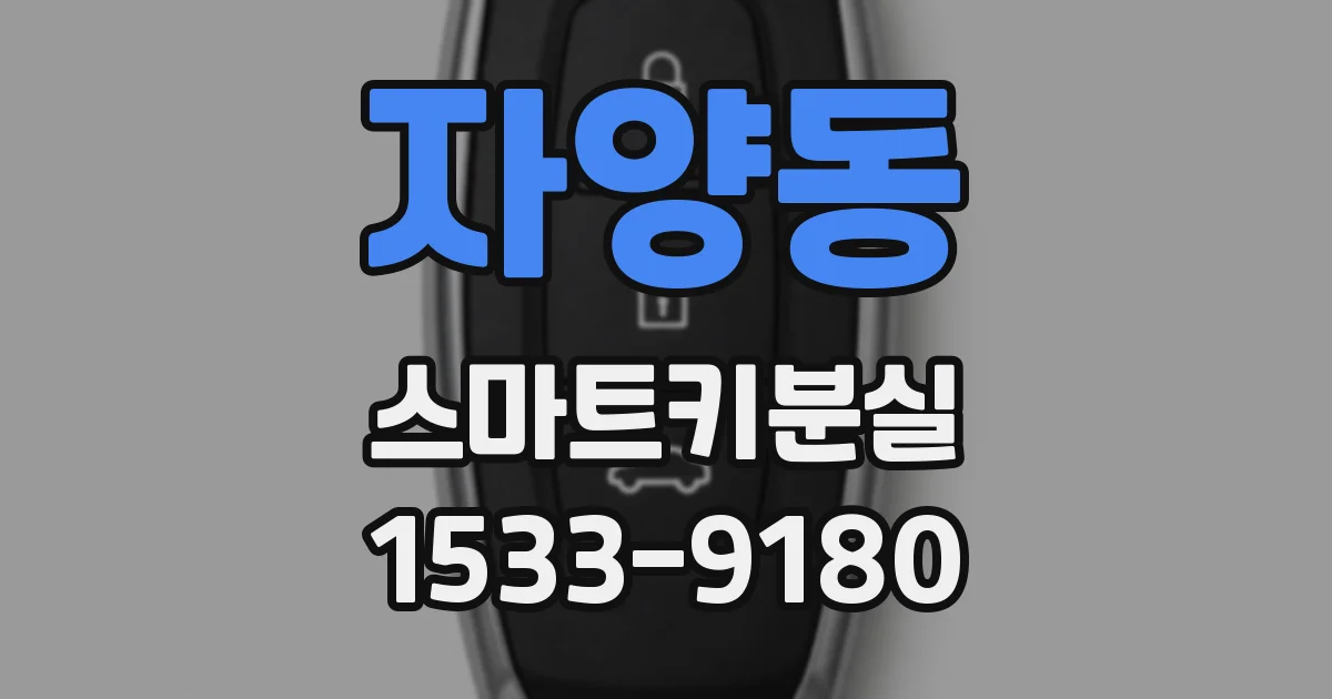자양동 스마트키분실