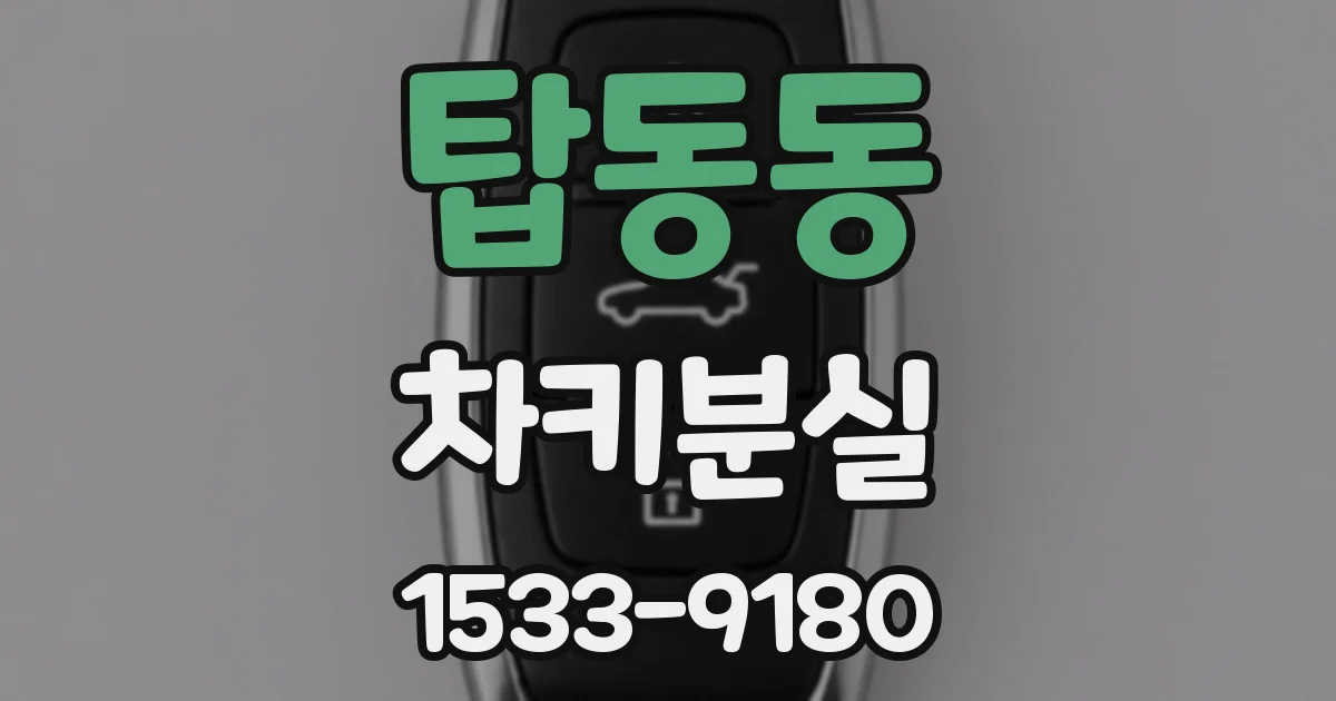탑동동 차키분실