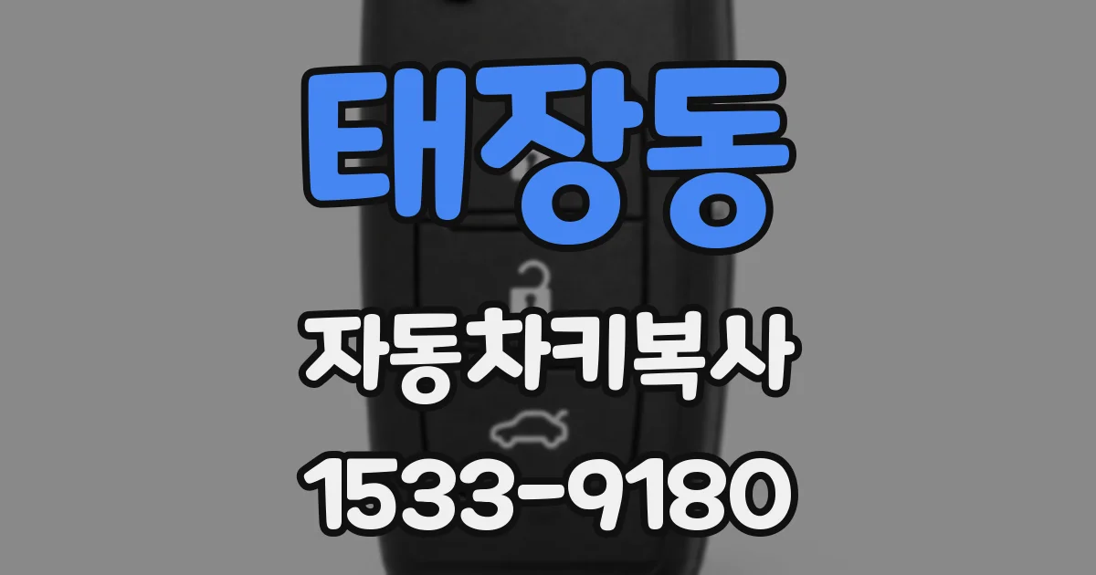 태장동 자동차키복사