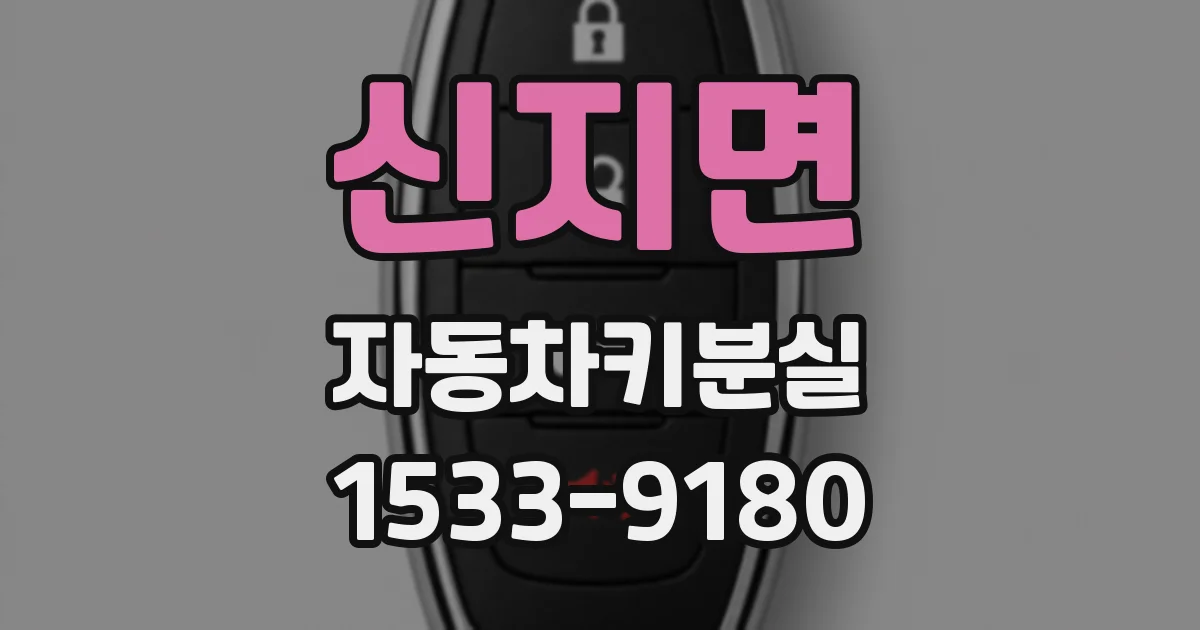 신지면 자동차키분실