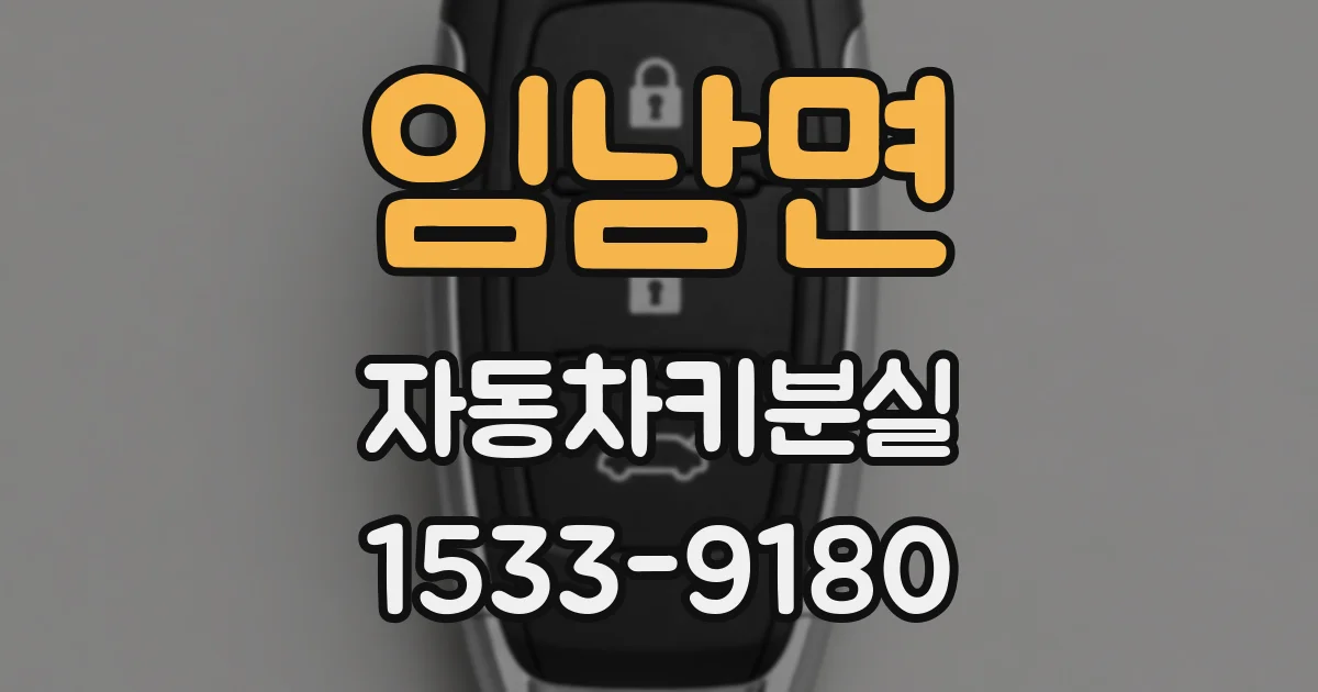 임남면 자동차키분실