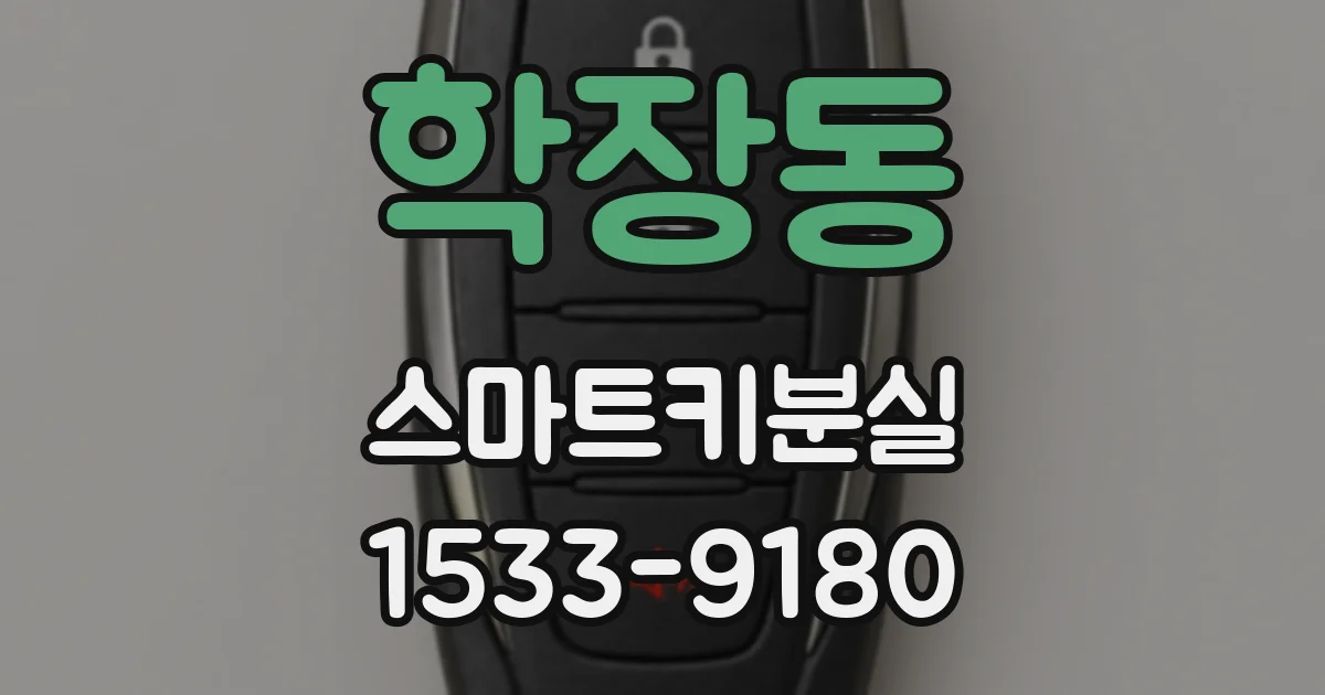 학장동 스마트키분실