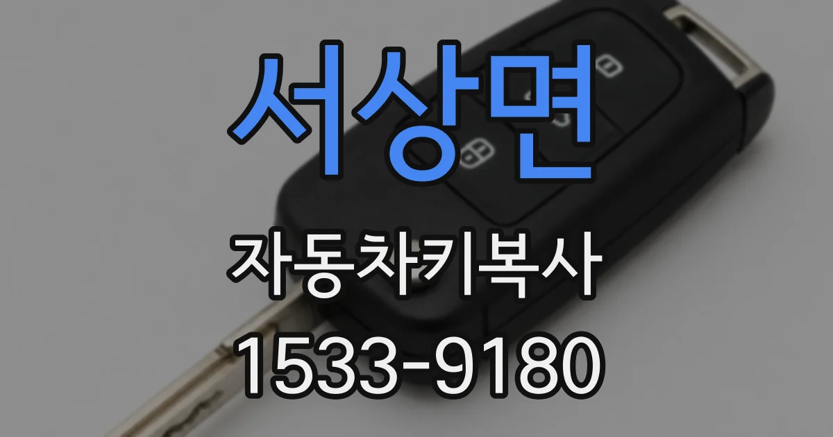 서상면 자동차키복사