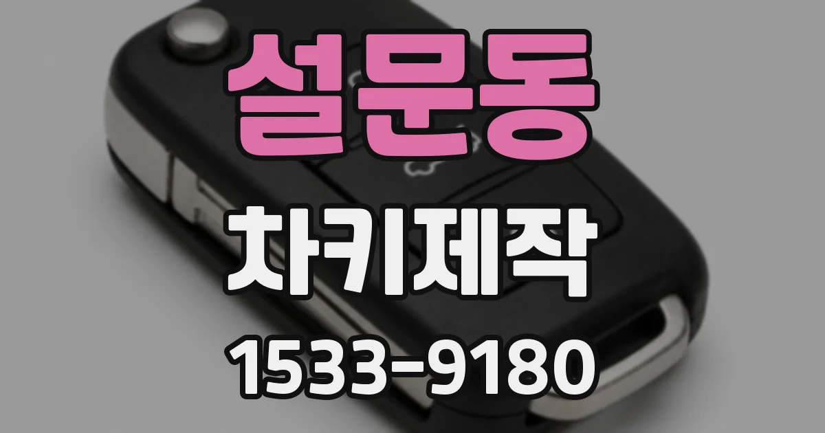 설문동 차키제작