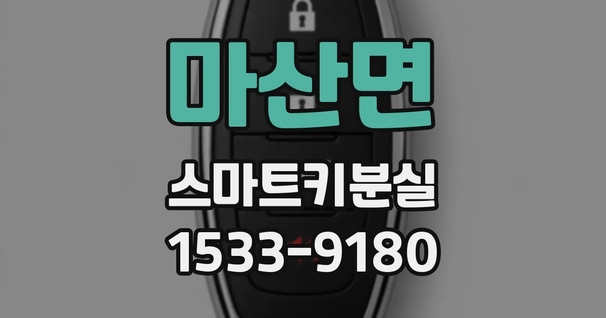 마산면 스마트키분실