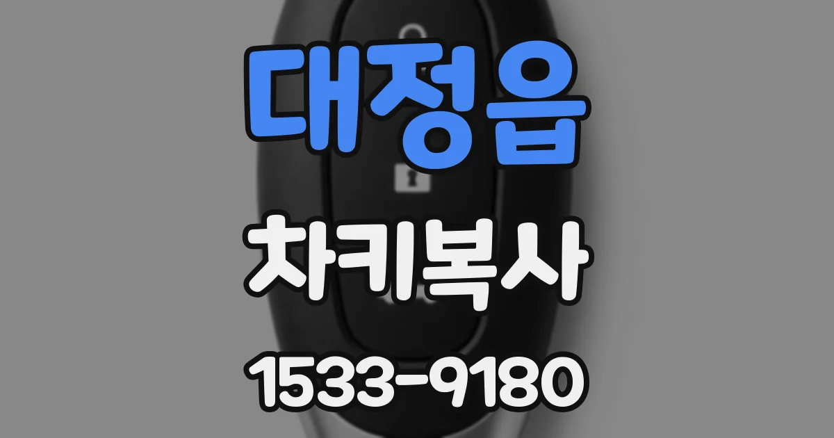 대정읍 차키복사