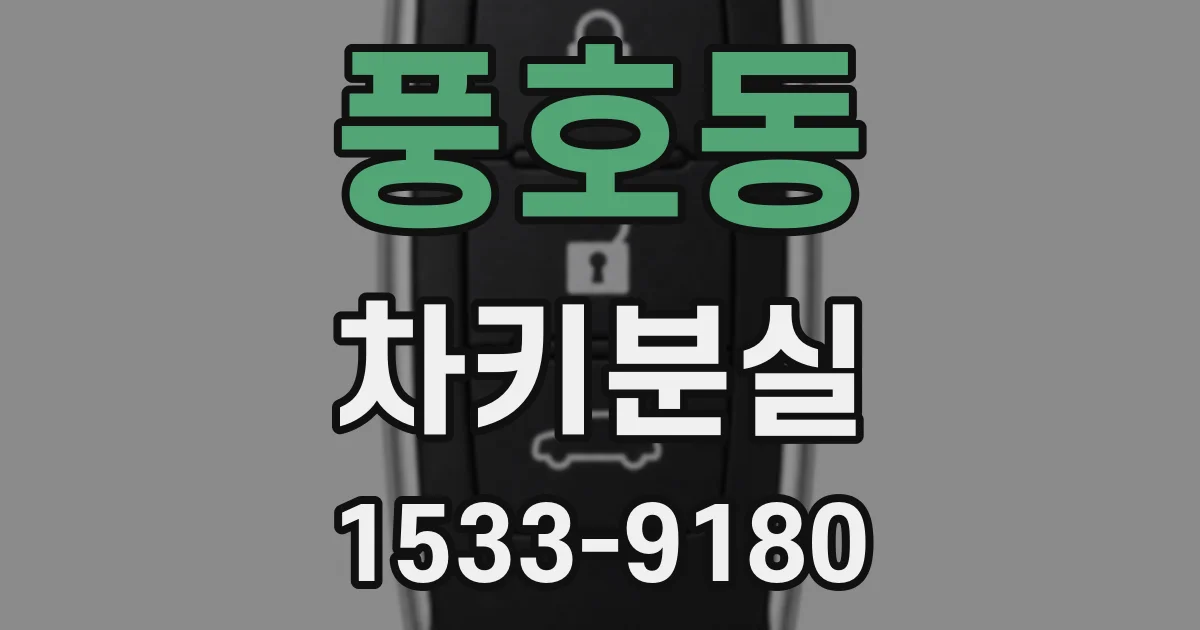 풍호동 차키분실