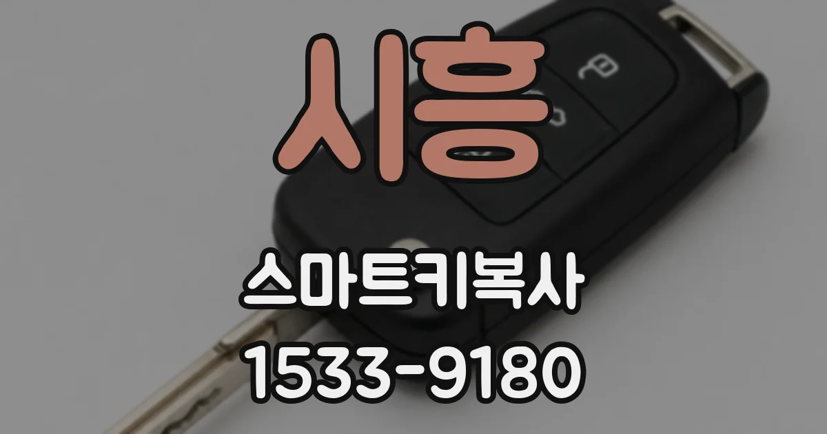 시흥 스마트키복사