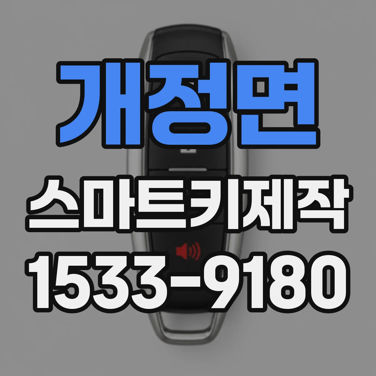 개정면 스마트키제작