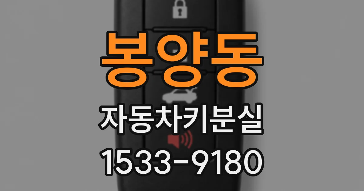 봉양동 자동차키분실